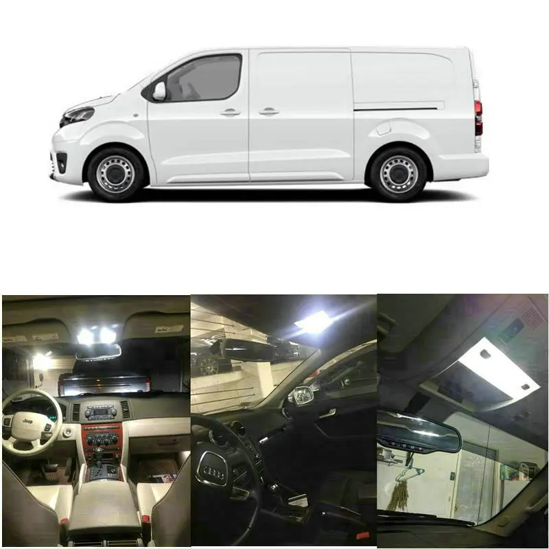 LED Interior Car Lights For Toyota proace box body estate mdx mdz rav4 mk4 a4 car accessories lamp bulb error free