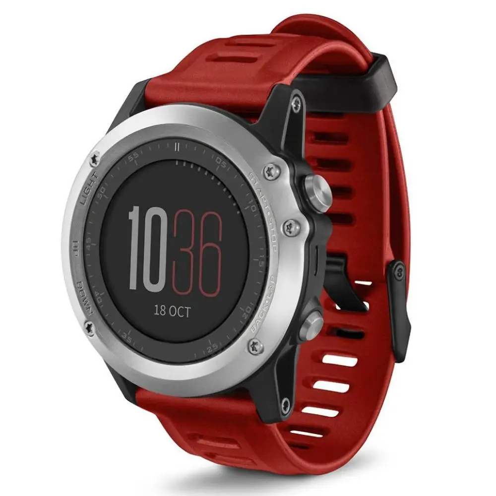 Bracelet de montre en silicone coloré pour Garmin Fenix 3, bracelet de montre, bracelet de remplacement, bracelet de montre décontracté, sport de