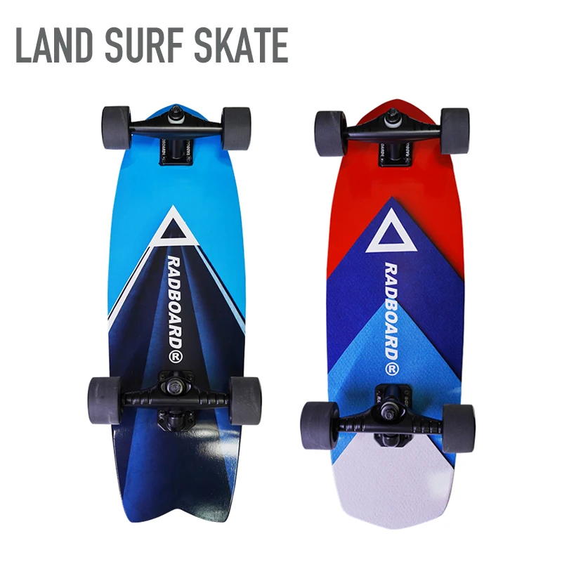 

IN STOCK! Land Surf Skate Surfboard Fish Board Surfing Ski Practice Simulation Surfing No Pedaling Skateboard