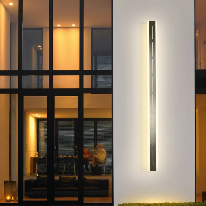 

Minimalist Long Strip Wall Lamp Simple Corridor Balcony Outdoor Decoration Background Wall Outdoor Waterproof Courtyard LineLamp