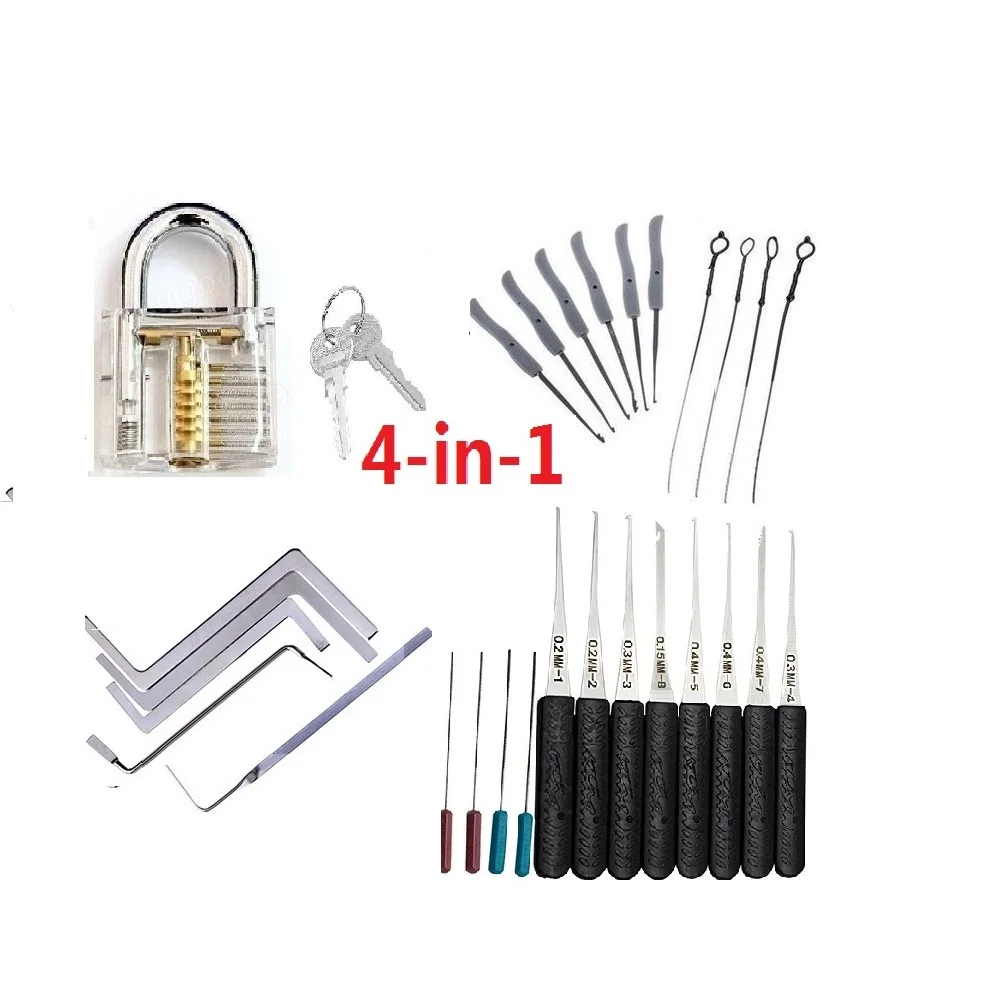 4 in 1 Verschluss-auswahl Set Gebrochen Key Entfernen Auto Schlosser Werkzeuge Key Extractor Dietriche Hand Werkzeuge, wir verkaufen auch lishi hu66