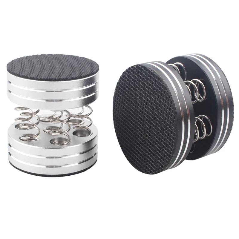 4 pçs liga de alumínio alto-falante pico audiophile choque picos primavera amortecimento padaudio suporte pés amp cone alto-falante almofada