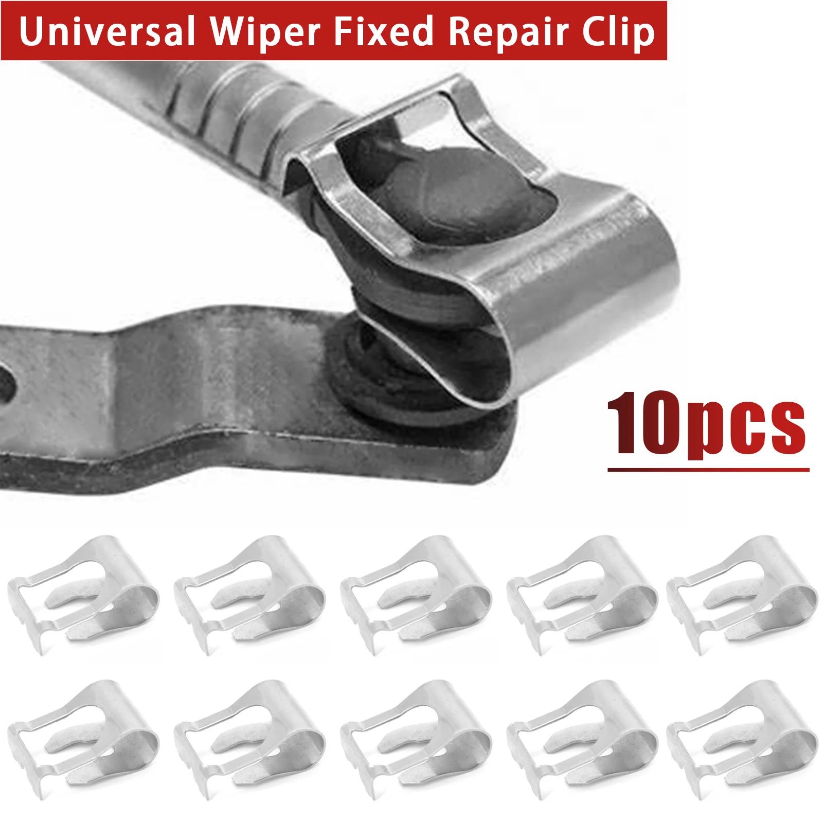 10x Universal Front Windscreen Wiper Link Linkage Rods Repair Clip Spring For VW Toyota Hyundai Suzuki Ford Peugeot Renault Opel