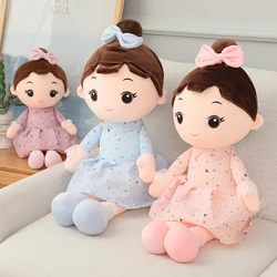 45/60/70/90cm Lovely Nice Angel Girls With Skirt Plush Toys Stuffed Dolls Soft Pillow For Kids Birthday Girls Valentine Gifts