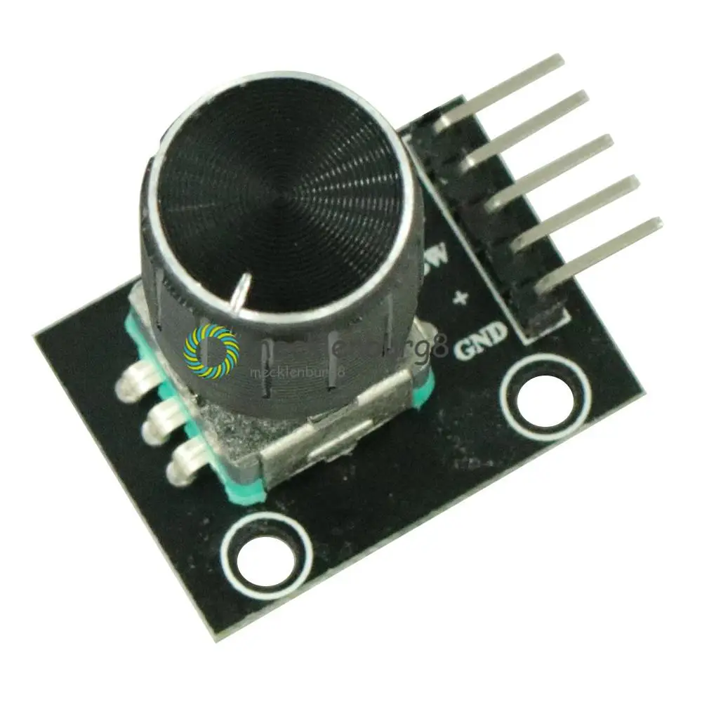 1PCS KY-040 360 Degrees Rotary Switch Encoder Module with 15x13.5 mm Potentiometer Half Shaft Hole Knob Caps for Arduino NEW