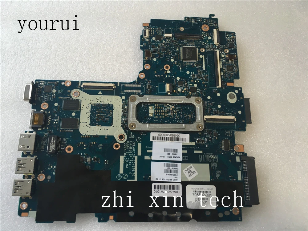 yourui For HP Probook 450 G2 Laptopmotherboard 78502-001 798502-501LA-B181P mainboard  With i3-5005u DDR3 Fully Tested