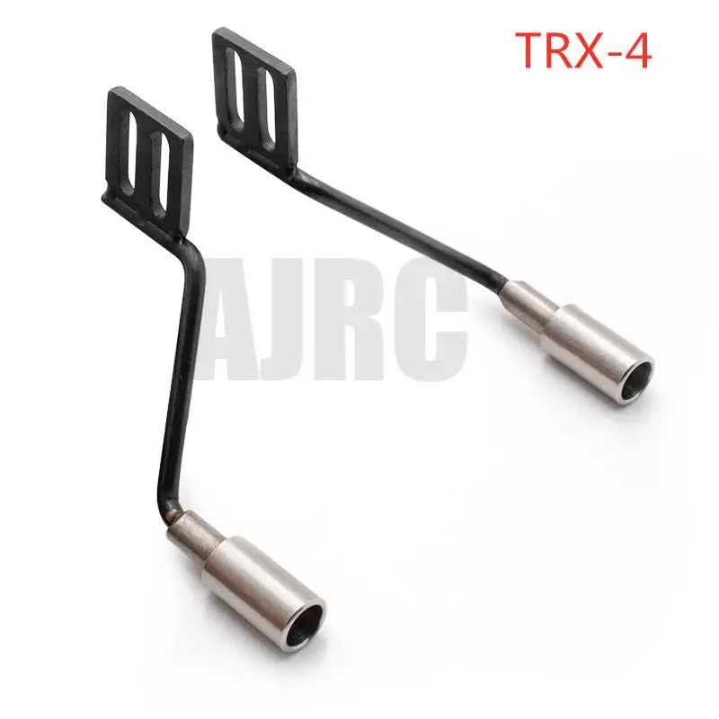 Ajrc 1pair Metal Simulation Exhaust Pipe Gas Vent For Kyx Traxxas Trx-4 Trx4 Defender Bronco Rc Car Parts Exhaust Manifold