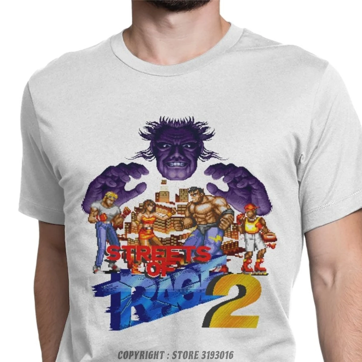 Casual Vintage Streets Of Rage T-Shirt Pure Cotton 3D Tshirts