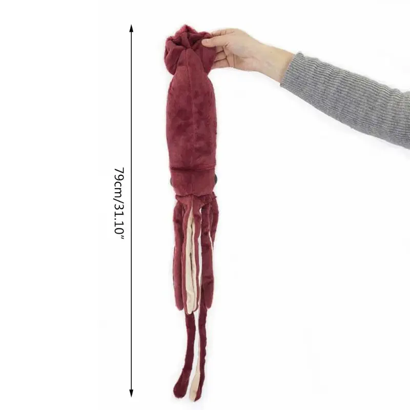 Giant Plush Squid Simulation Octopus Toy Large Stuffed Animal DollKids Gift P31B