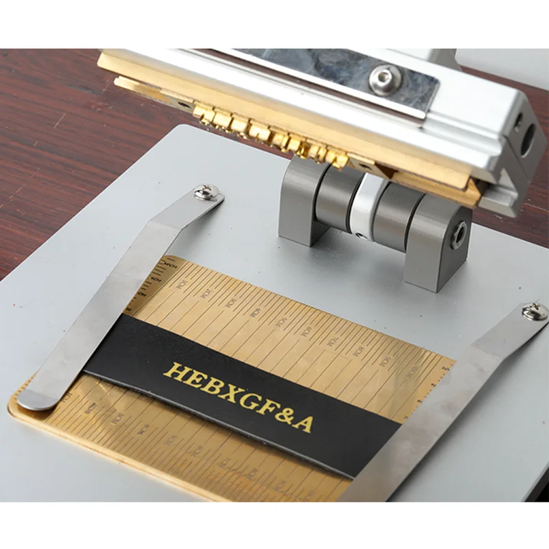 Table Type Leather LOGO Hot Stamping Machine T-slot Movable Letter Foil Stamping Paper Wood PVC Branding Press Logo Engraving