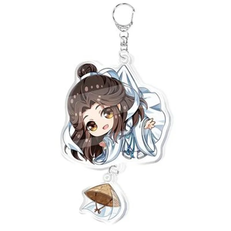 Mo Dao Zu Shi Anime Keychain Woman Tian Guan Ci Fu Cute Funny Key Ring Kids Keyring Cosplay Key Chain Jewelry Fans Gift