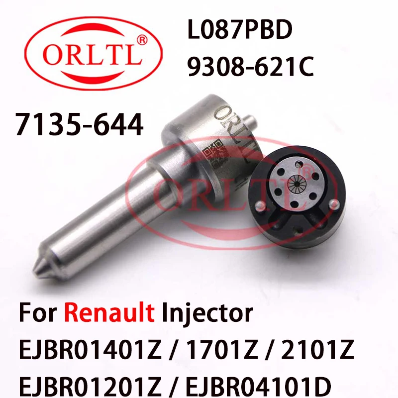 

Nozzle L087PBD Valve 9308-621C Repair Kits 7135-644 For Renault Injector EJBR01701Z EJBR04101D,EJBR01401Z,EJBR01201Z,EJBR02101Z