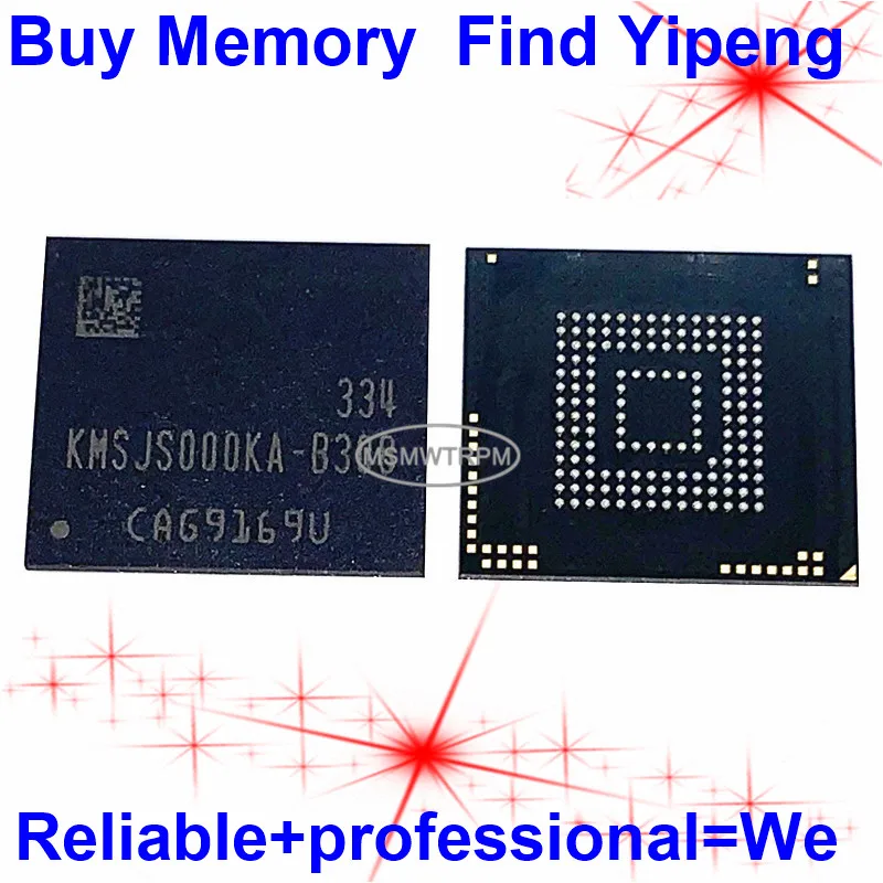 

KMSJS000KA-B308 153FBGA EMCP 4+4 4GB RPMB clean empty data Memory Flash KMSJS000KA