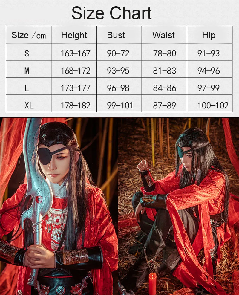 Diocos tian guan ci fu hua cheng cosplay perucas costmes guarda-chuva