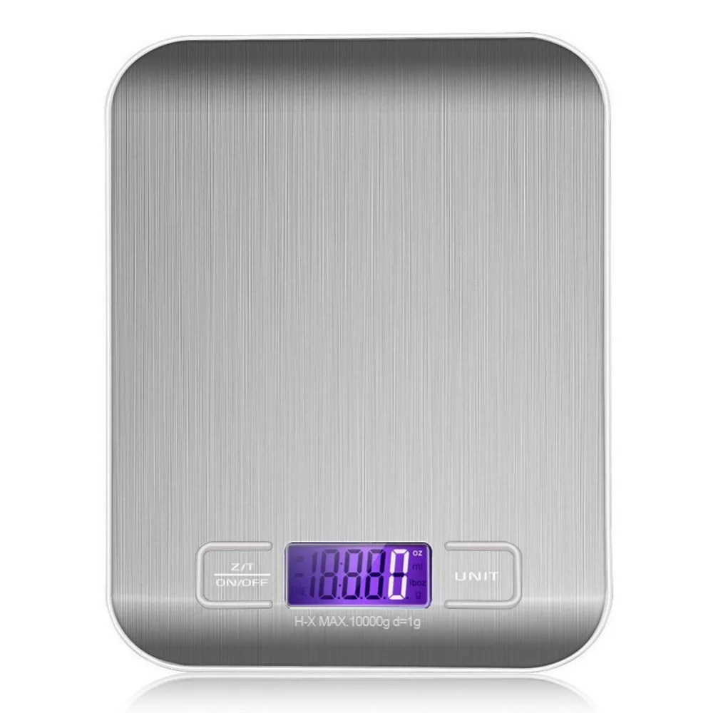 가정용 주방 저울 5Kg/10kg 1g 식품 다이어트 우편 저울 균형 측정 도구 슬림 LCD 디지털 전자 저울