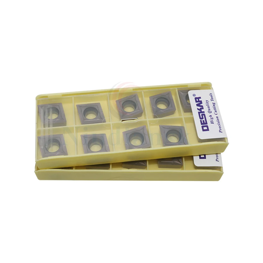 10 pces ccmt120404 lf6018 ccmt120408 lf6018 cnc torno ferramenta de metal carboneto de tungstênio inserção ferramenta de torneamento externo, para aço inoxidável
