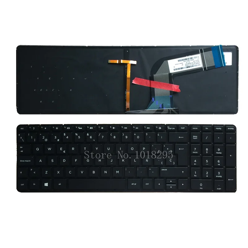 New Spanish laptop keyboard for HP Pavilion Beats 15-p000 15-p008au 15-p030nr 15-p390nr 15-p393nr 15-p058na Backlit keyboard