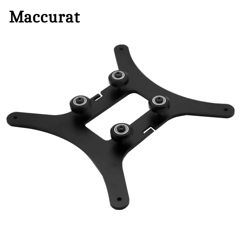 Maccura METAL Black Ender-3 Hotbed Y Carriage Plate With Pulley For Creality Ender-3 3D Printer Heated Bed 2040 Aluminum Profile