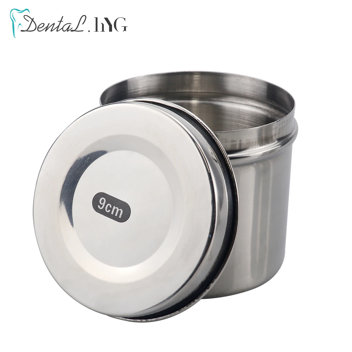 8/9/10/cm Dental Nurse Box Medical Cotton Ball Container Half Opening Stainless Steel Nursing Tray for Medical Gauze Dentist Too