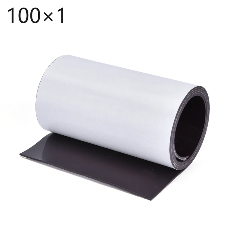 1Meters self Adhesive Flexible Magnetic Strip 1M Rubber Magnet Tape width 100mm thickness 1mm 2024 new