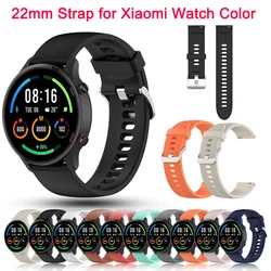 Correas de repuesto de silicona oficial para Xiaomi Mi Watch, Correa de edición deportiva de Color para Mi Watch, pulsera de Color, Correa de reloj, 22mm