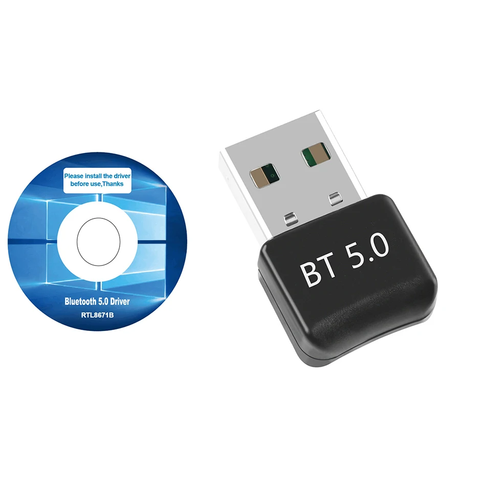 Wireless USB Bluetooth-Compatible 5.0 Adapter Dongle Music Sound Receiver Adaptador Transmitter For PC RTL8761B Chip