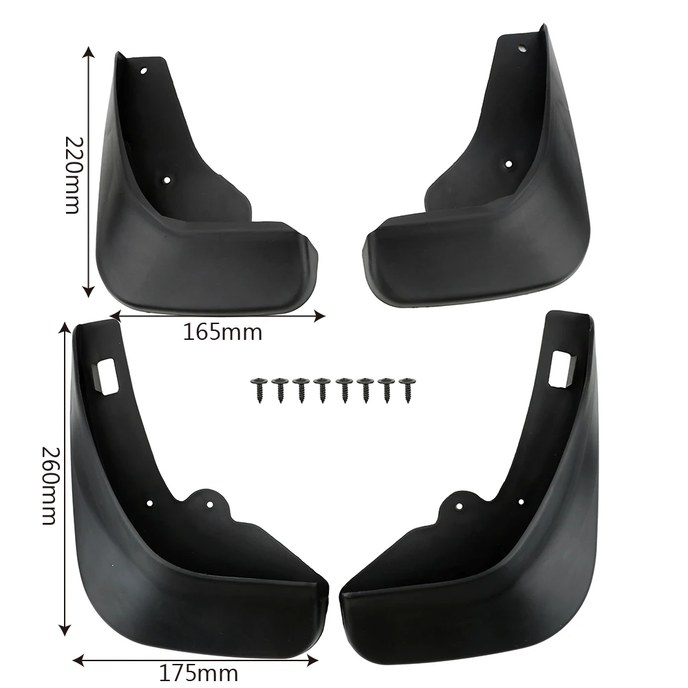 Splash Guards Fender For Ford Focus 2 MK2 MK2.5 Saloon Sedan 2005-2011 Mudguards Car Accessories Mud Flaps Front Rear Parts