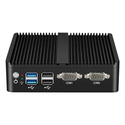 Mini PC sin ventilador IPC Intel Celeron J4125 Dual Gigabit Ethernet 2x RS232 HDMI VGA mPICE WiFi 4G LTE 4x USB compatible con Windows Linux