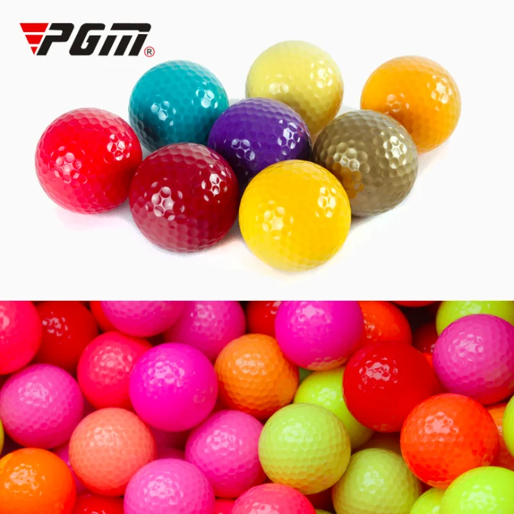 PGM Colored GOLF Balls 42mm Two-tier Game ball Golf practice ball 75% Q014 Wholesale