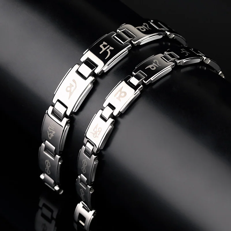 Tungsten Bracelet for Men and Women 10mm Widrh Couple Bracelet, Trend Wild Casual Jewelry, Engraving