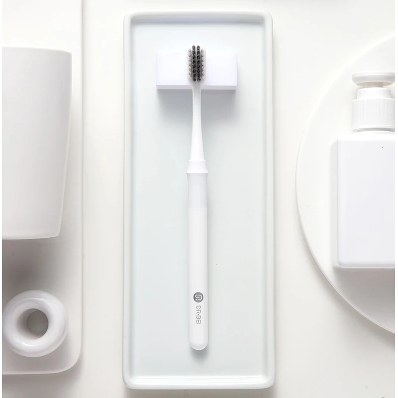 Mi Bass Method-cepillo de dientes, 2 colores, mejor cepillo de alambre, incluye una caja de viaje para el cepillo de dientes mi home