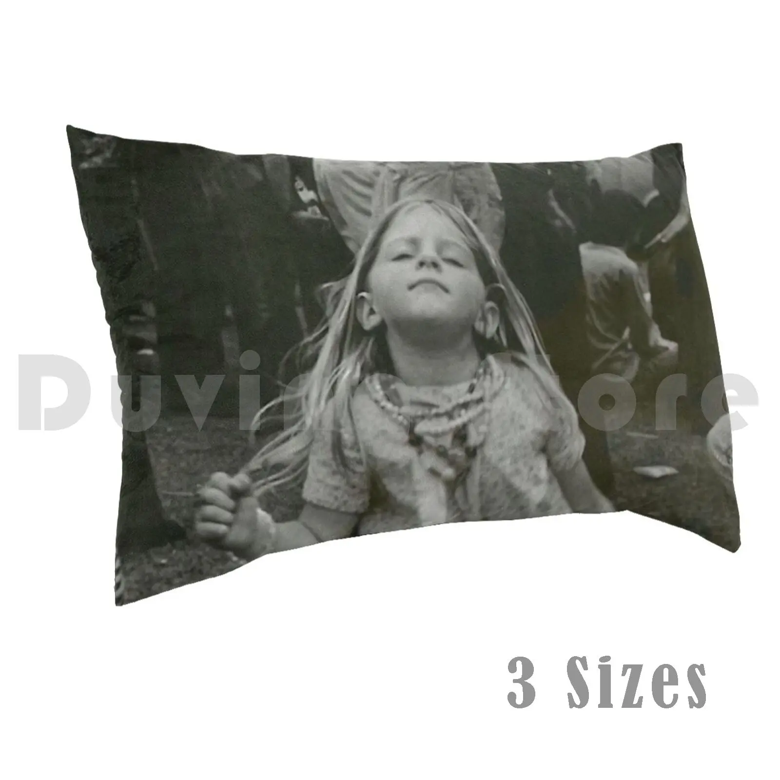 Little Girl Dancing VintagePillow case Vintage Girls Dance Music Tumblr Indie Woodstock Hippie Love Vibes