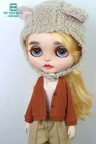 Dockkläder till labubu, plyschdockkläder, macaron, söta kläder, gör-det-själv, barnpresent, hundkläder, hårtillbehör, v1, v2, kläder 8 best sales anime plyschdockakläder - №4