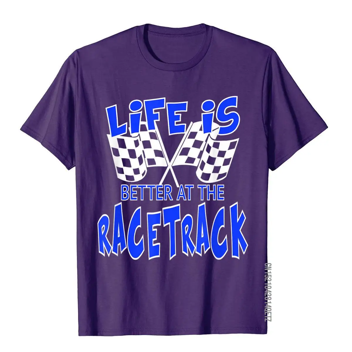 Dirt Track Racing Gifts Race Quote Checkered Flag T-Shirt Men High Quality Personalized Tops Tees Cotton T Shirts Classic