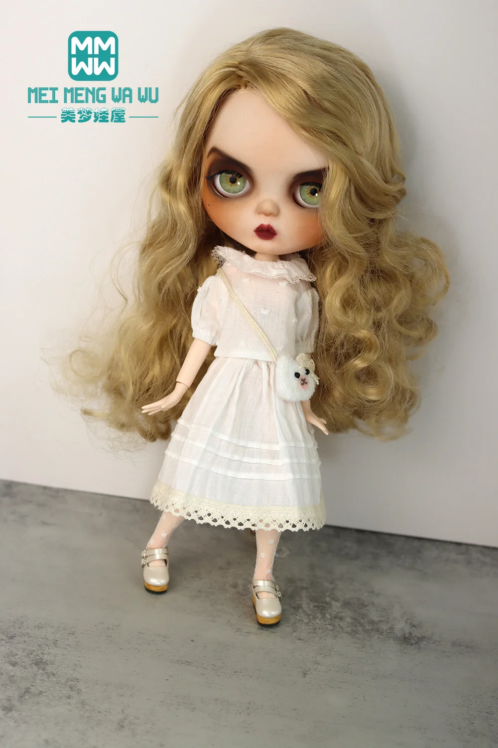 Fits Blyth Azone OB23 OB24 Doll clothes accessories Fashion white shirt, fairy dress Girl's gift