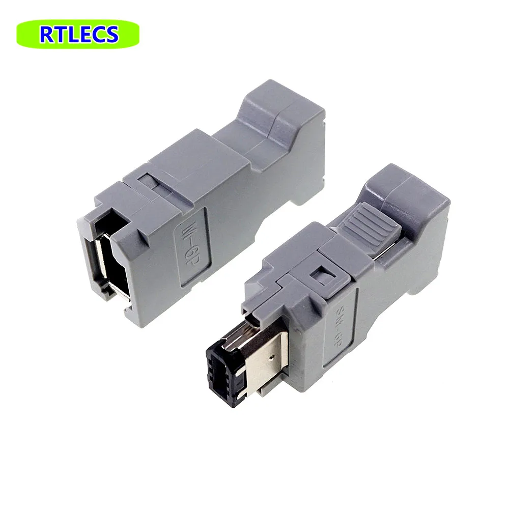 5 pcs Male Female IEEE 1394 6 pin Plug Socket SM-6E SM-6P Servo Connector Cross MOLEX 55100-0670 54280-0609 Wire Solder