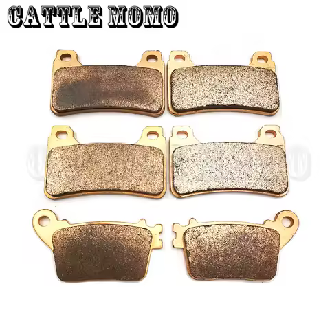 Motorcycle Parts Copper Based Sintered Motor Front &amp; Rear Brake Pads For CBR600RR CBR 600RR F5 2007-2016 CBR1000RR CBR 1000RR
