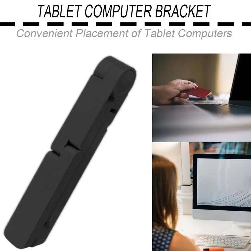 حامل لوحي لباد مكتب حامل للطي المحمولة واضحة للهاتف المحمول حامل آيفون أقراص معدنية