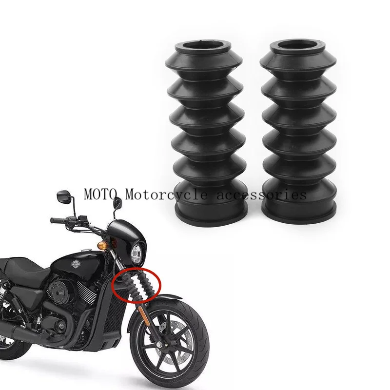 Motorcycle Front Fork Cover Shock Protector Gaiters Rubber Fork Bobber Boots Guard for Harley Street XG500 750 XG 500 2014-2017