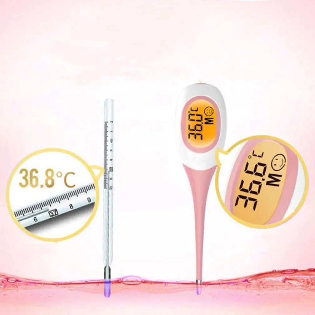 Electronic Thermometer 8 Seconds Fast Measurement For Adults Children Soft Head Oral Cavity Armpit ℉/℃ Thermometer