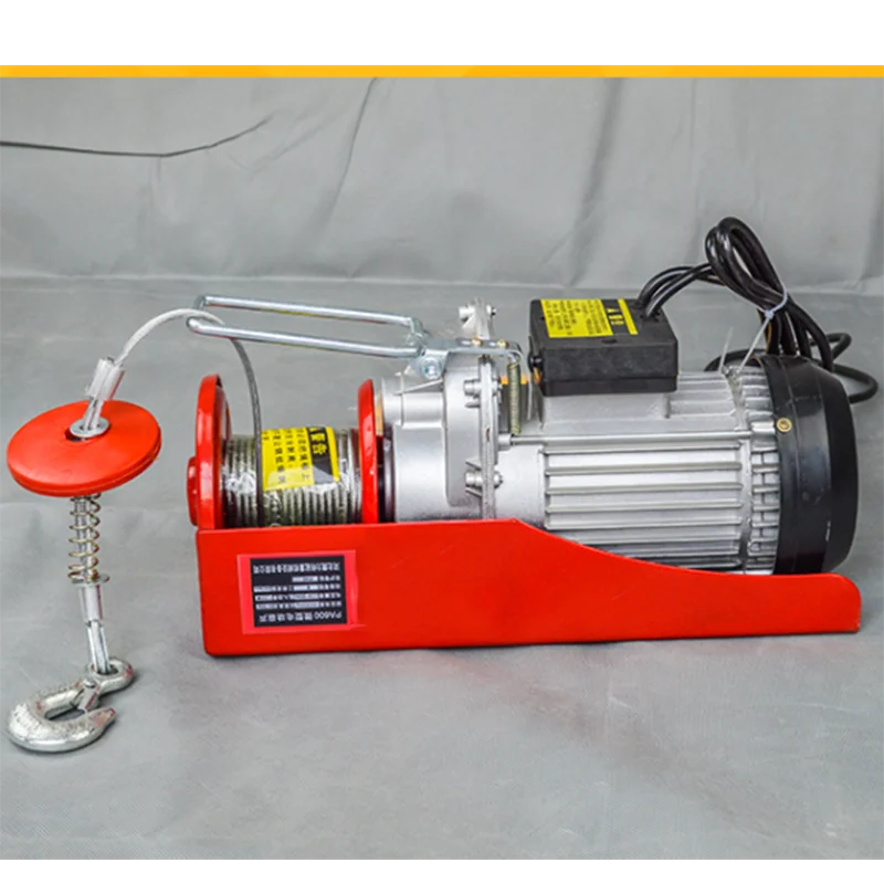 500/1000kg Electric Hoist Lifting Wire Hanging Crane  hoisting machine with wire rope pulling Electric Winch