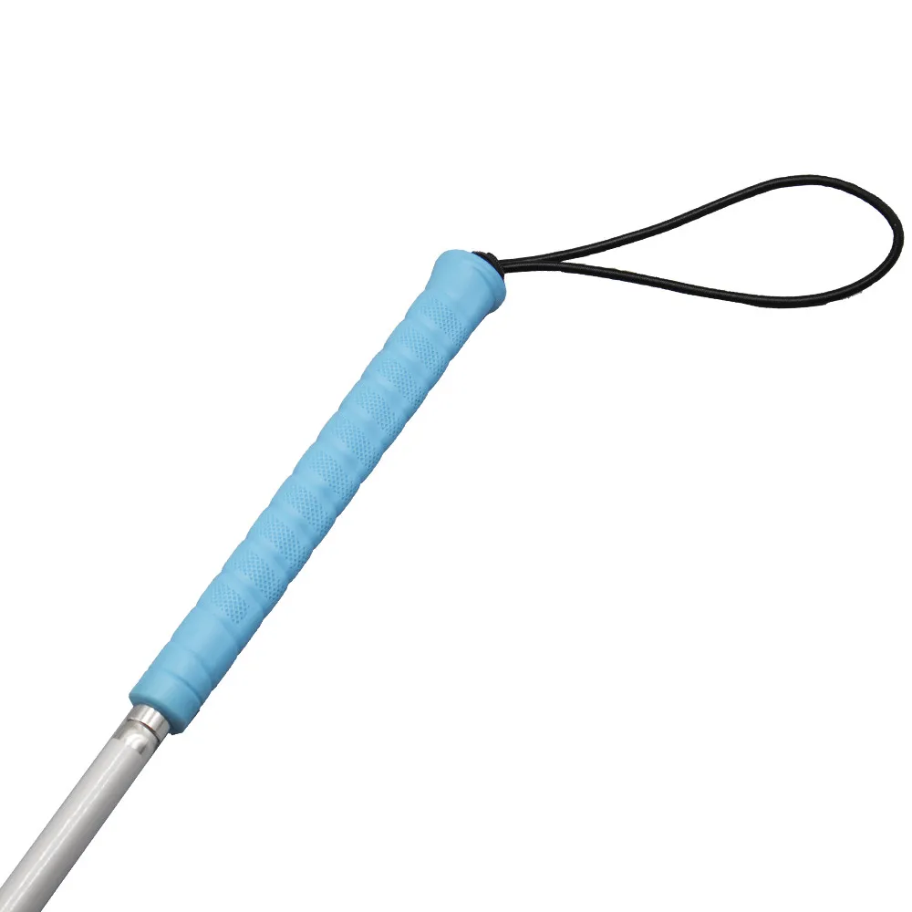 80cm / 90cm / 100cm  Aluminium Folding Blind Cane ,  White Cane ,Blue Handle, with 2 Tips,4PEA-BLU