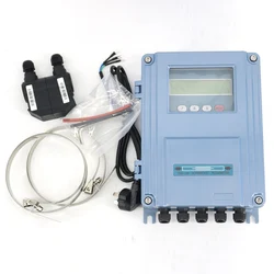 TDS-100F Water Flowmeter With M2 (DN50~DN700mm, 0-160℃) Transducer Sensor Handheld Digital Liquid Ultrasonic Flow Meter