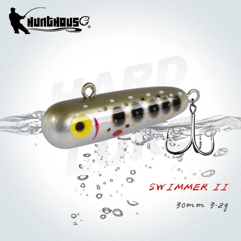 Hunthouse SWIMMER II Pencil Fishing Lures Sinking Hard Baits 30mm 3.2g Bass Trout Tackle Long Casting Artificial Wobbler