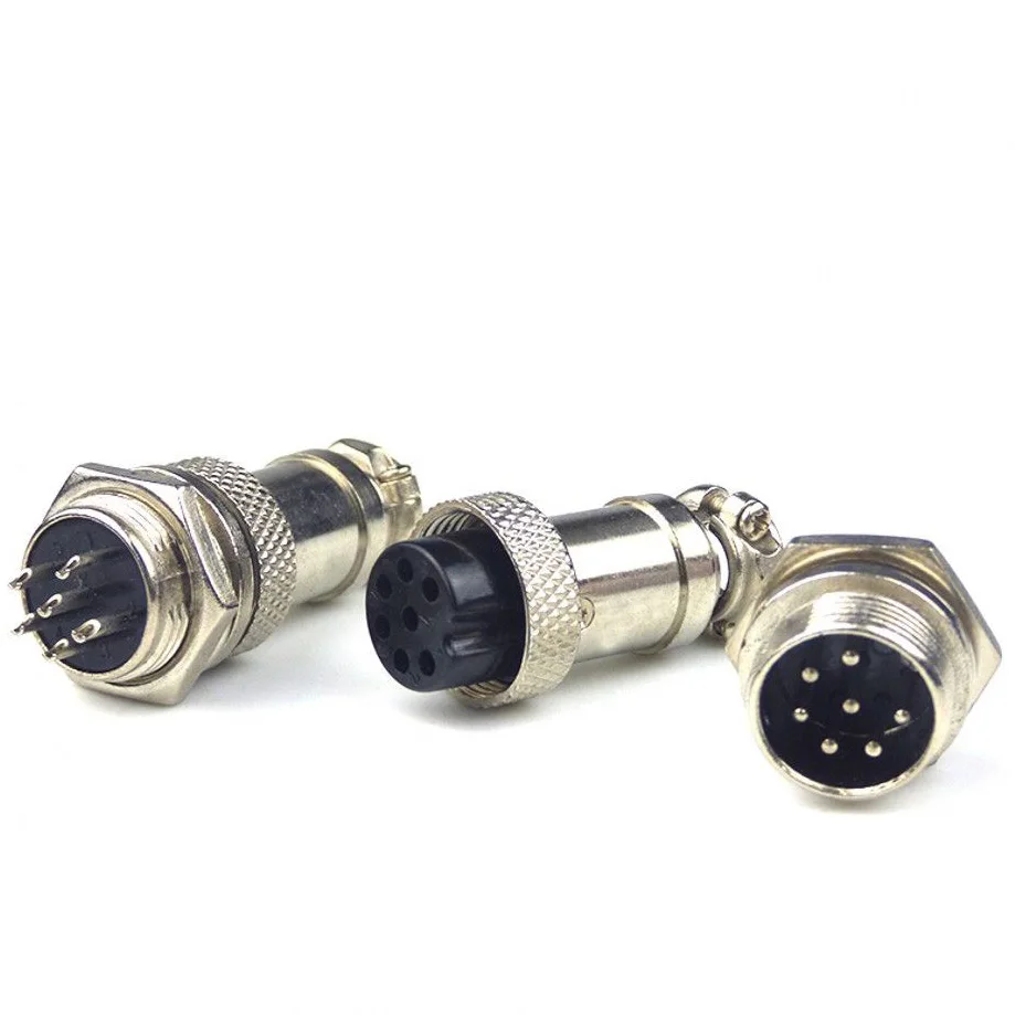 Conector rádio cb Cobra midland, 2 a 9 pinos, 4 pinos, 16mm, 5 conjuntos