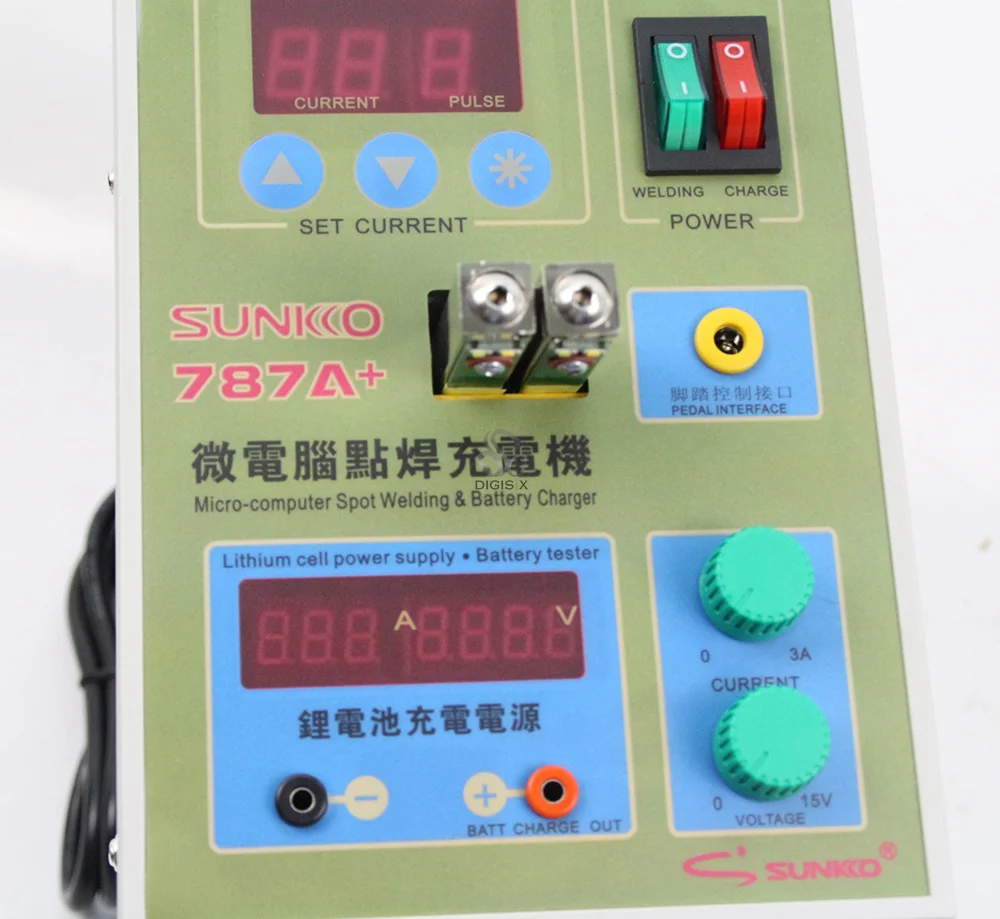 Sunkko 787A+ 220V Battery Spot Welder Pulse Welding Machine for 18650 Lithium-ion Battery Packs 0.05 - 0.2 mm