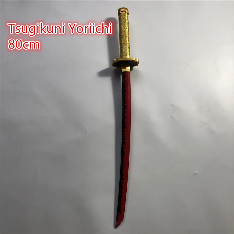 1:1  Sword Weapon Tsugikuni Yoriichi Sowrd  Cosplay Ninja Knife Anime Wood Sword 80cm