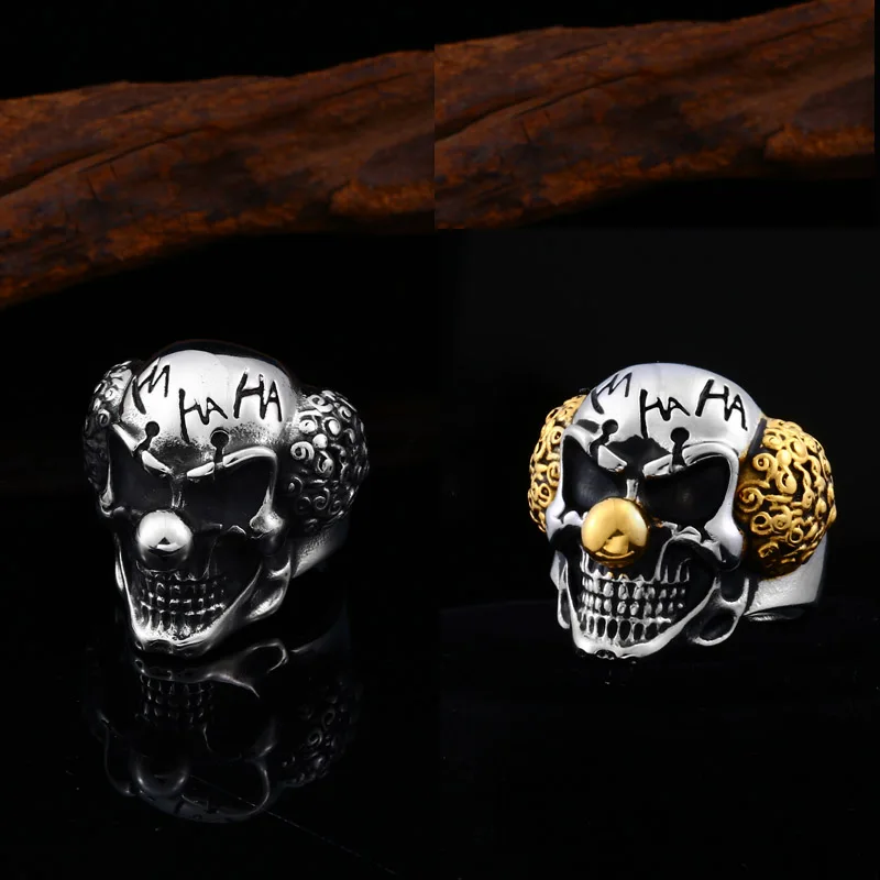 BEIER the Jack face design ring stainless steel funny clowns man punk jewelry as gift for friend Dropshipping BR8-642