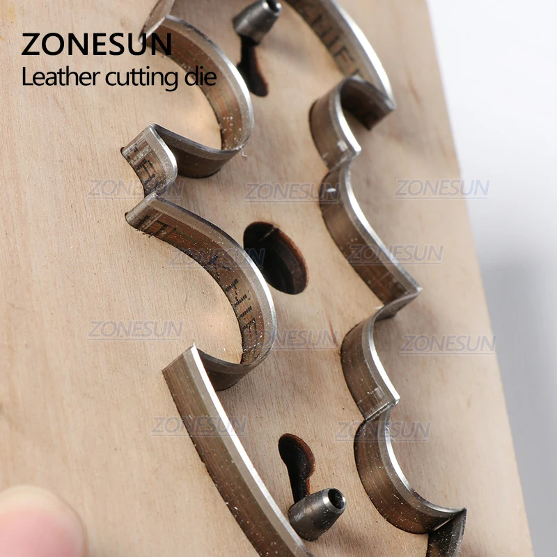 ZONESUN Bat Customized Leather Cutting Die Leather Diy Craft Wire Earphone Collector Wooden Template Punch Cut Steel Rule Die