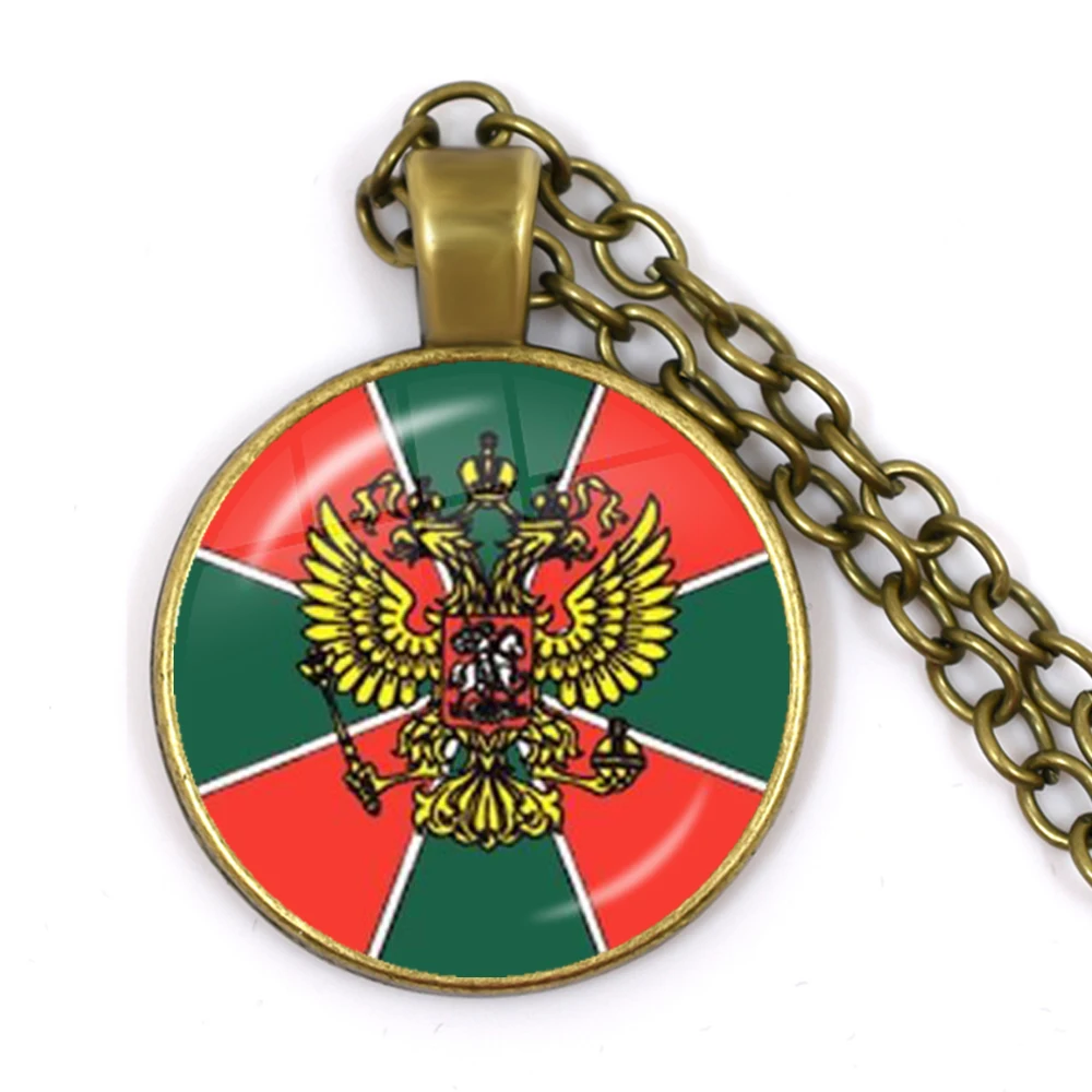 Retro Russian Airborne Forces зду́шно-деса́нтныевойска́ ВДВ VD 25mm Glass Dome Necklace Men Women Fashion Pendant Jewelry